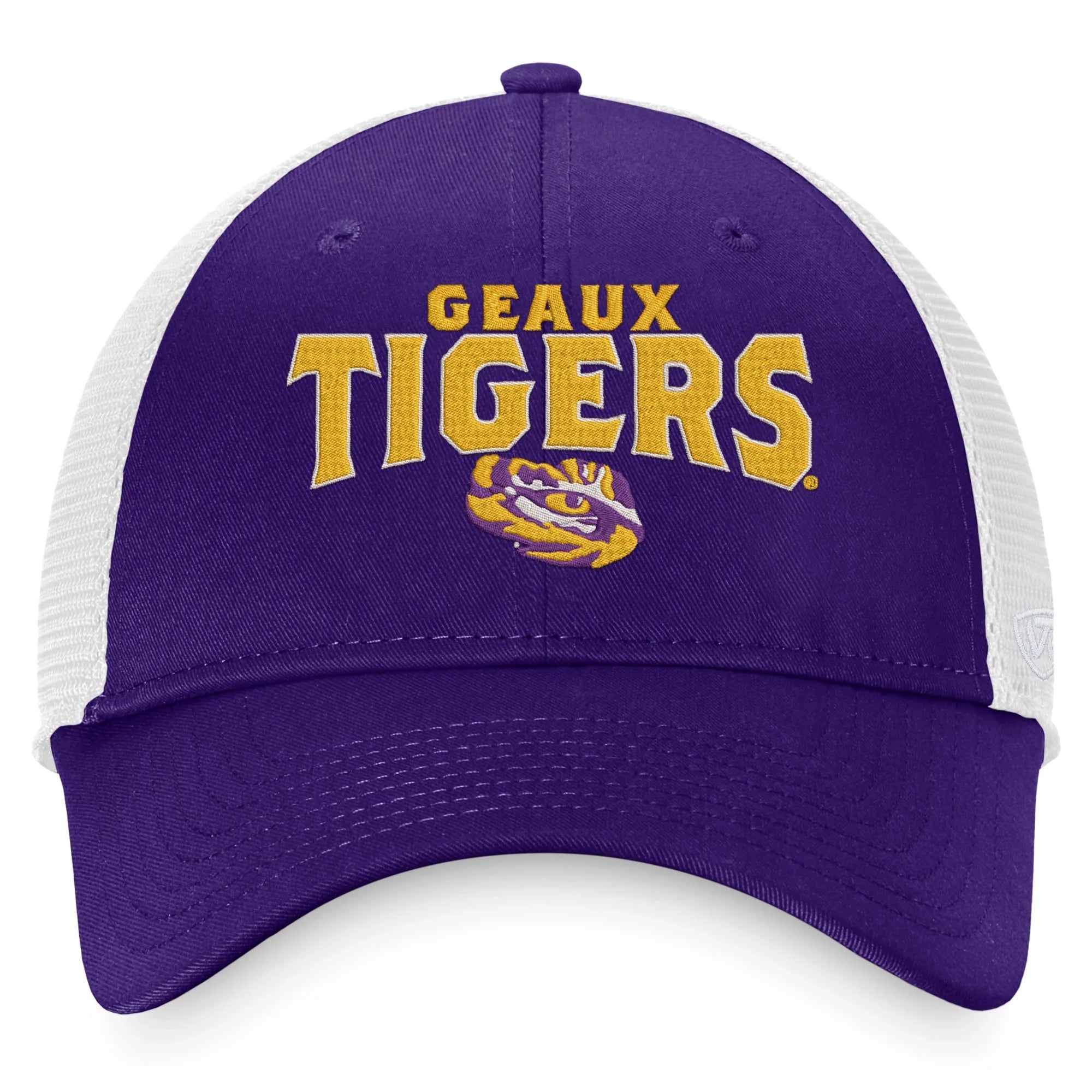 Men's Top of the World Purple LSU Tigers Breakout Trucker Snapback Hat - OSFA