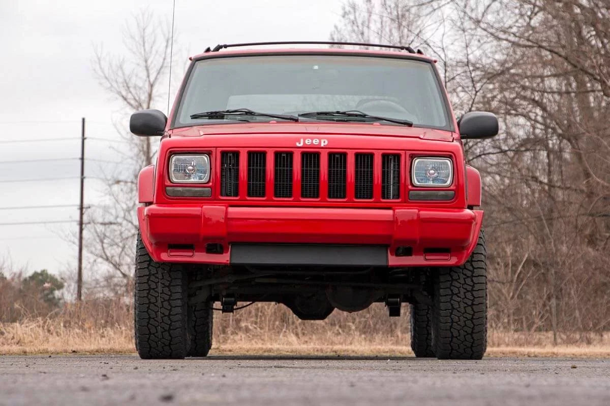 Rough Country 3" Lift Kit (fits) 1984-2001 Jeep Cherokee XJ | N3 Shocks | Add Leaf Series II Suspension | 670XN2