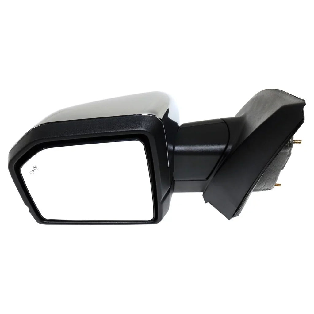 AutoShack Driver Mirror Power Power Folding Heated Chromed Chrome Replacement for 2015 2016 2017 2018 Ford F-150 2.7L 3.0L 3.3L 3.5L 5.0L V6 V8 4WD RWD KAPFO1320529