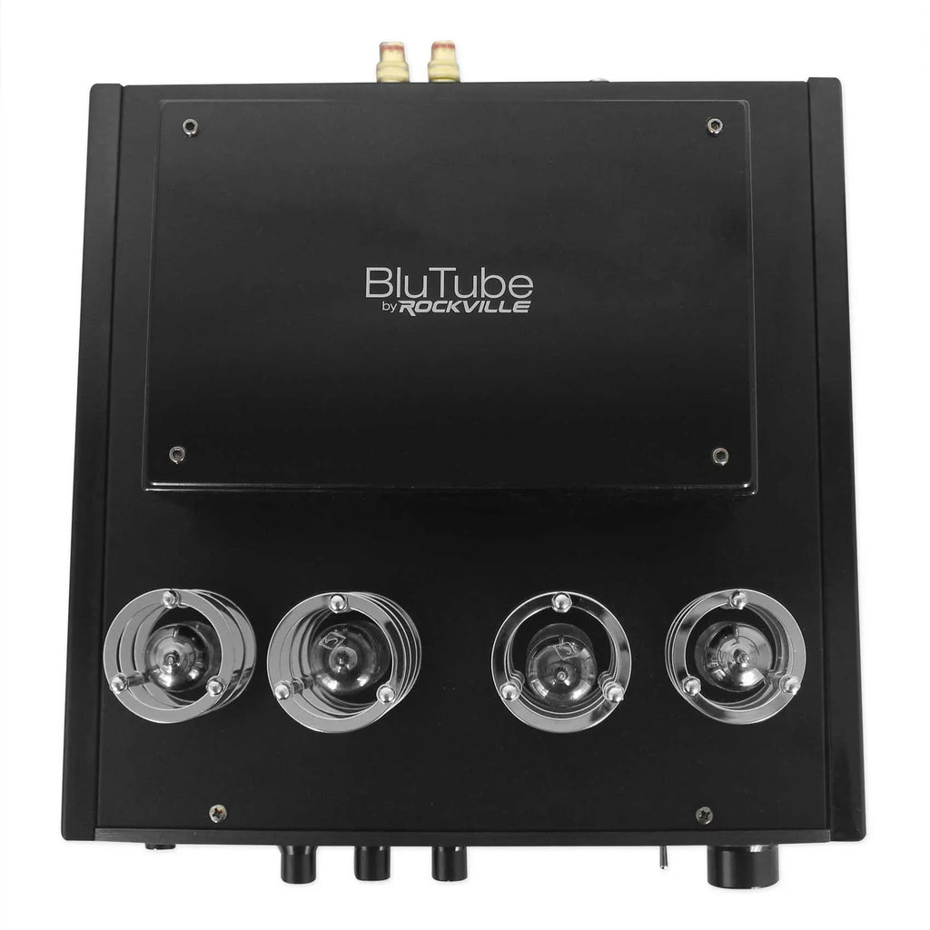 Rockville LED Tube Amp/Home Theater Receiver+(8) 6.5" White Ceiling Speakers