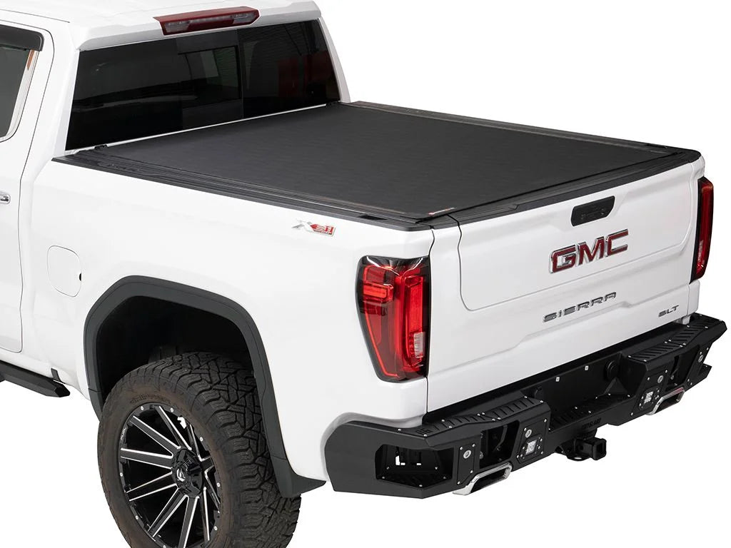 BAK by RealTruck Revolver X4s Hard Rolling Truck Bed Tonneau Wrap | 80131 | Matching with 2019 - 2023 Chevy/GMC Silverado/Sierra, works w/ MultiPro/Flex tailgate 6' 7" Bed (79.4")