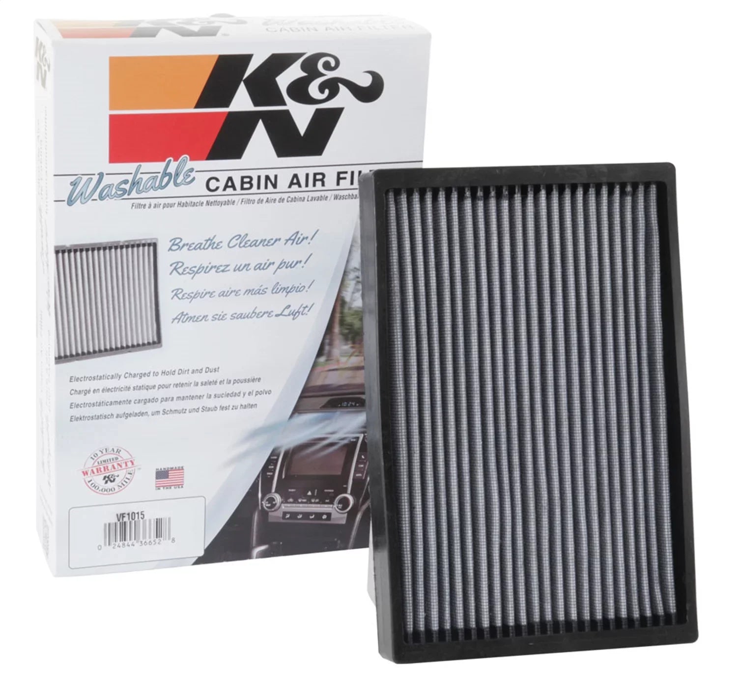 K&N VF1015 Cabin Air Filter Fits select: 2012-2015 TESLA MODEL S