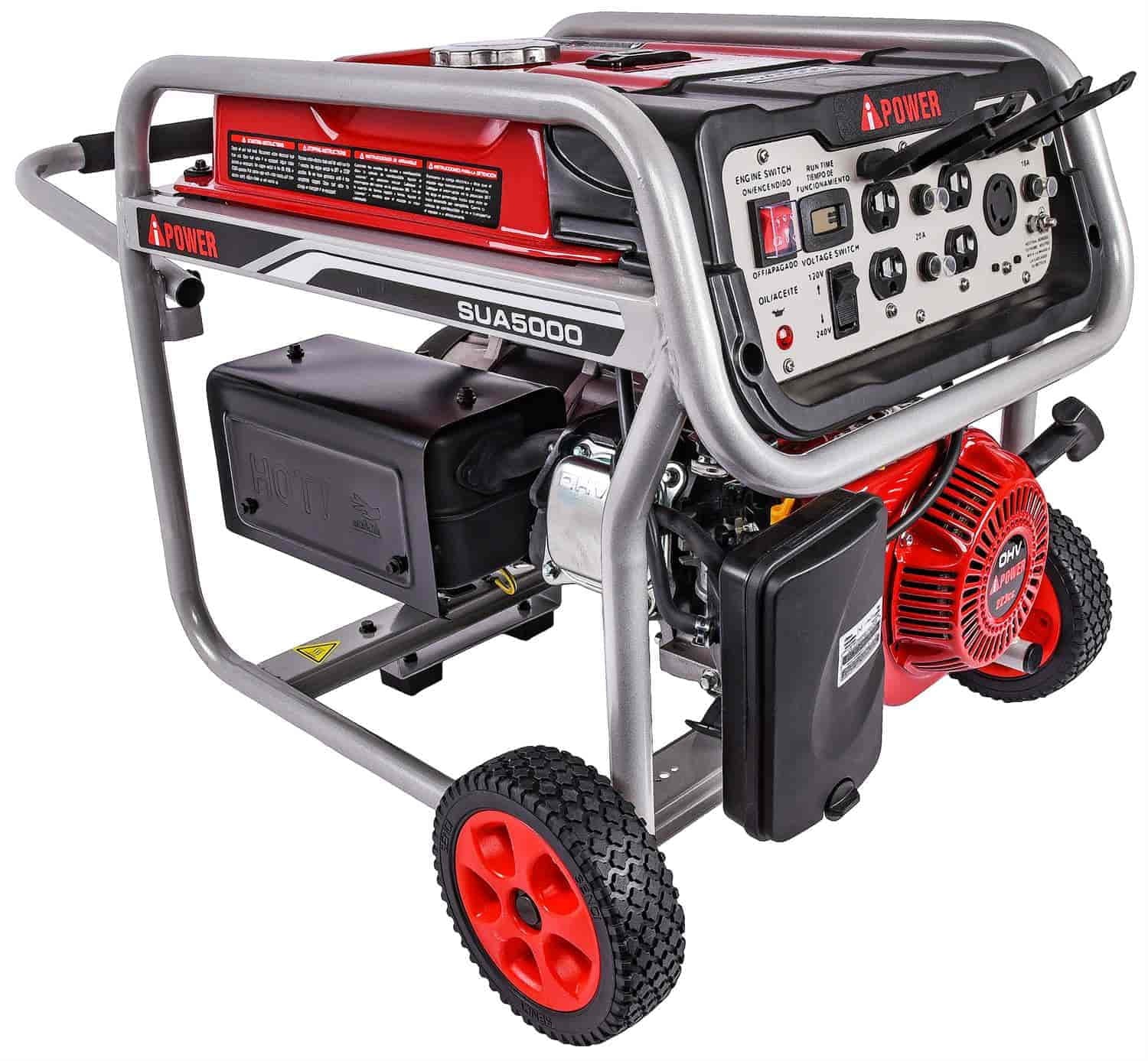 JEGS 86065 Portable Generator 5000 Starting Watts 4250 Running Watts 9 Hr. Run Time