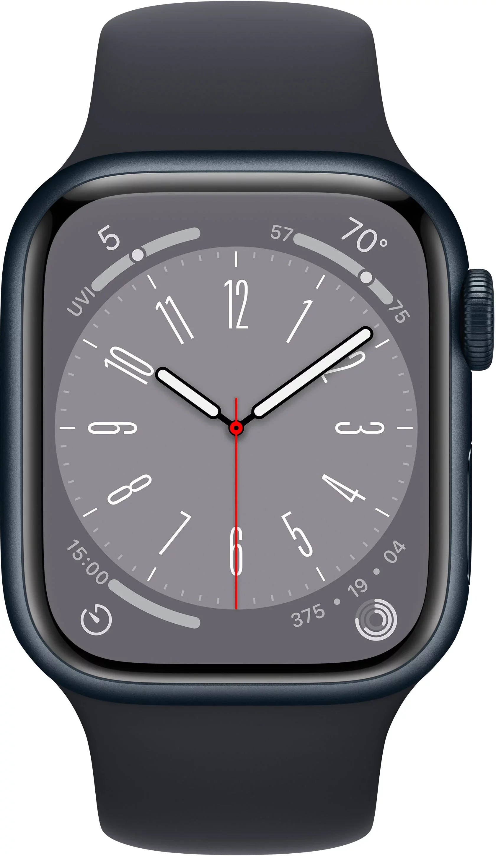 Restored Apple Watch Gen 8 Series 8 Cell 45mm Midnight Aluminum - Midnight Sport Band MNVJ3LL/A (Refurbished)