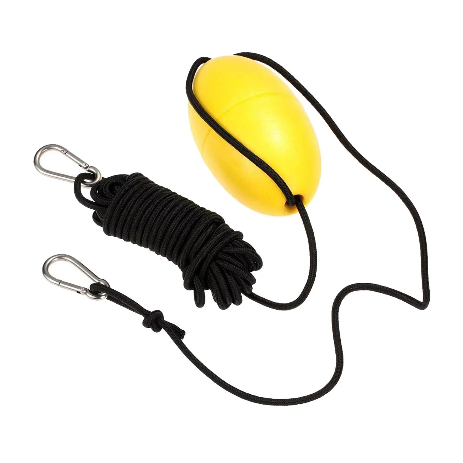 BAOSITY 4xDrift Anchor Rope W/ Anchor Buoy 9.1M Rope Length for Inflatable Vessel Yellow
