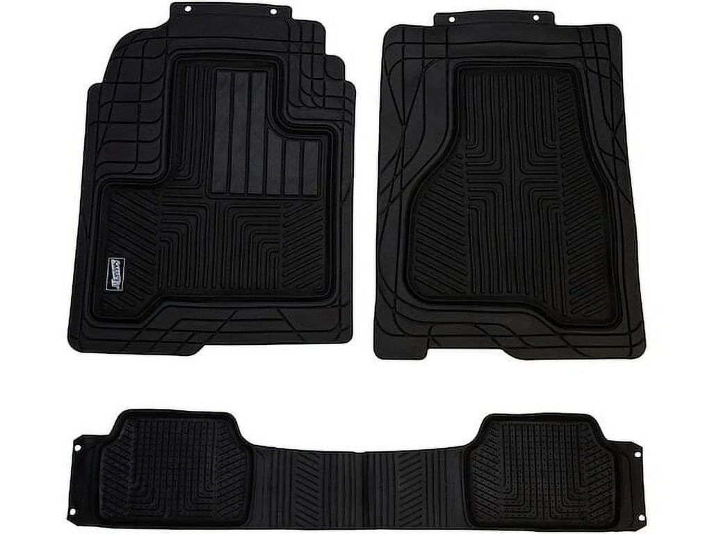 Floor Mat Set 3 Piece - Suitable with 2007 - 2018 GMC Acadia 2008 2009 2010 2011 2012 2013 2014 2015 2016 2017