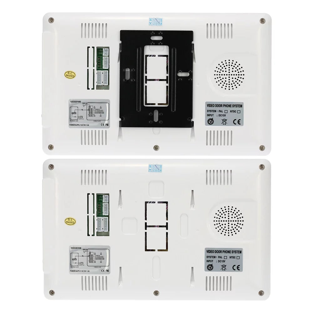 7” Wired Video Door Phone System Visual Doorbell with Indoor Monitor and Outdoor Camera support Unlock Infrared Night View Rainproof for Home