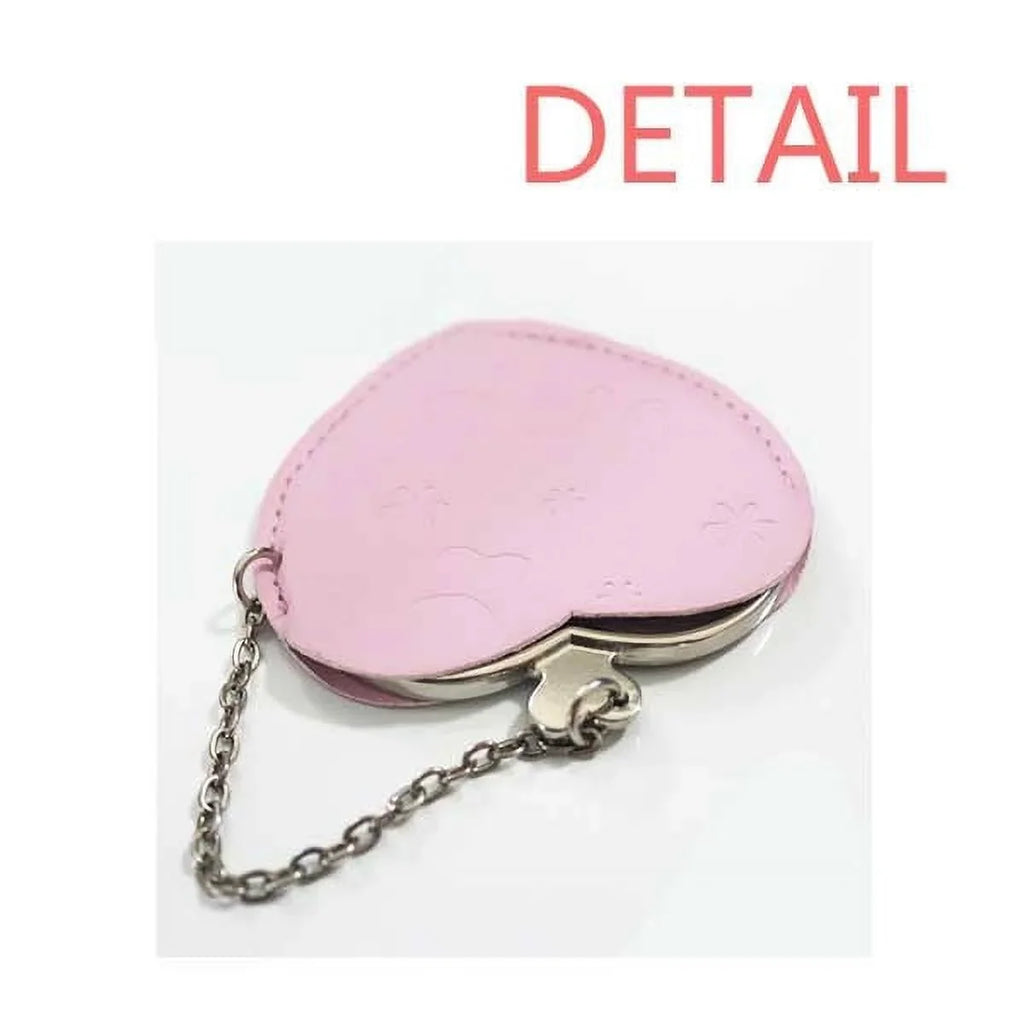Myth Animal Dragon East West Mirror Travel Purse Makeup Heart Pink
