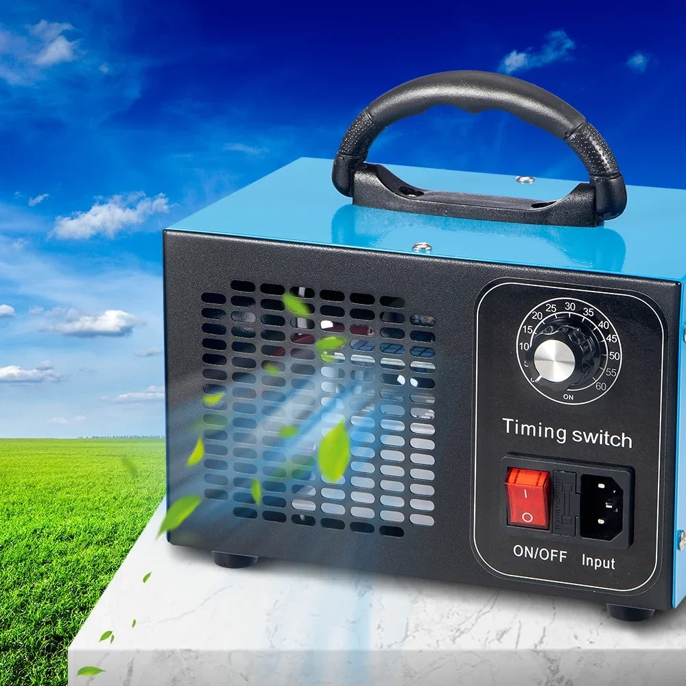 Kydely Room Ozone Machine Glossy Steel Finish 41dB - Eliminate Smoke, Dust & Pollutants with Powerful Ozone