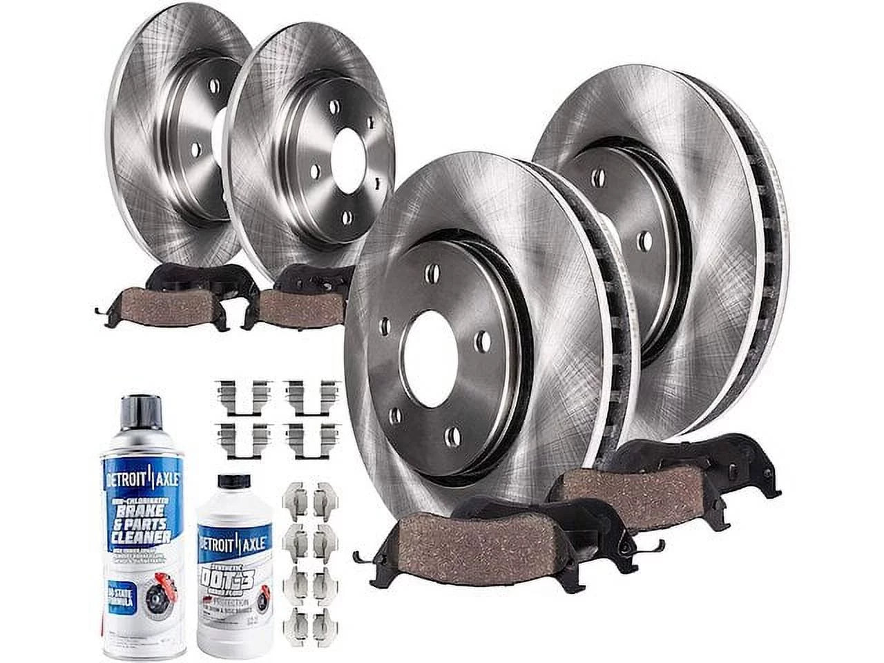 Front and Rear Brake Pad and Rotor Kit - Fitting with 2012 - 2017 Toyota Camry 2013 2014 2015 2016