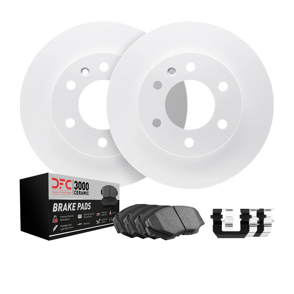 Dynamic Friction Company Front Geospec Brake Rotors with 3000 Series Ceramic Brake Pads includes Hardware 4312-45013 Fits select: 2013-2015 CHEVROLET MALIBU, 2016 CHEVROLET MALIBU LIMITED