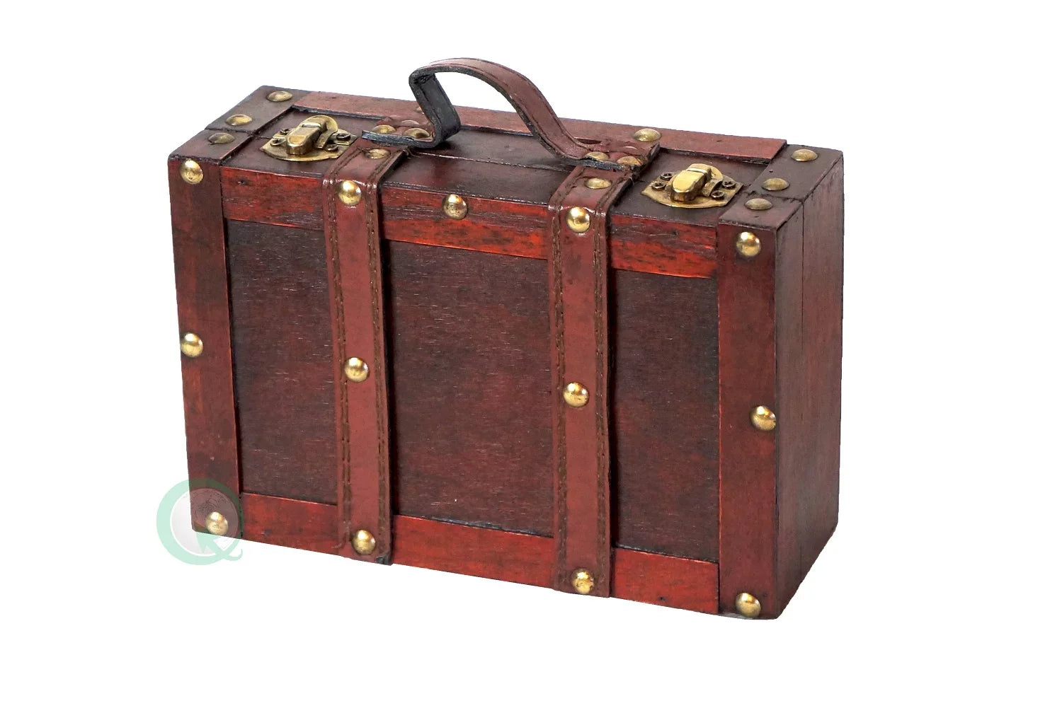 Old-fashioned Small Suitcase with Straps