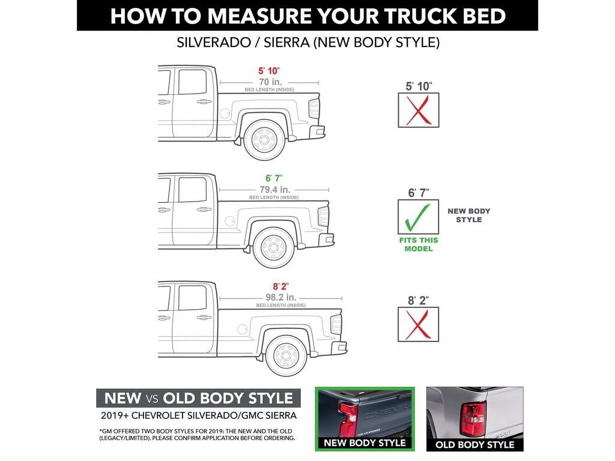 BAK by RealTruck Revolver X4s Hard Rolling Truck Bed Tonneau Wrap | 80131 | Matching with 2019 - 2023 Chevy/GMC Silverado/Sierra, works w/ MultiPro/Flex tailgate 6' 7" Bed (79.4")