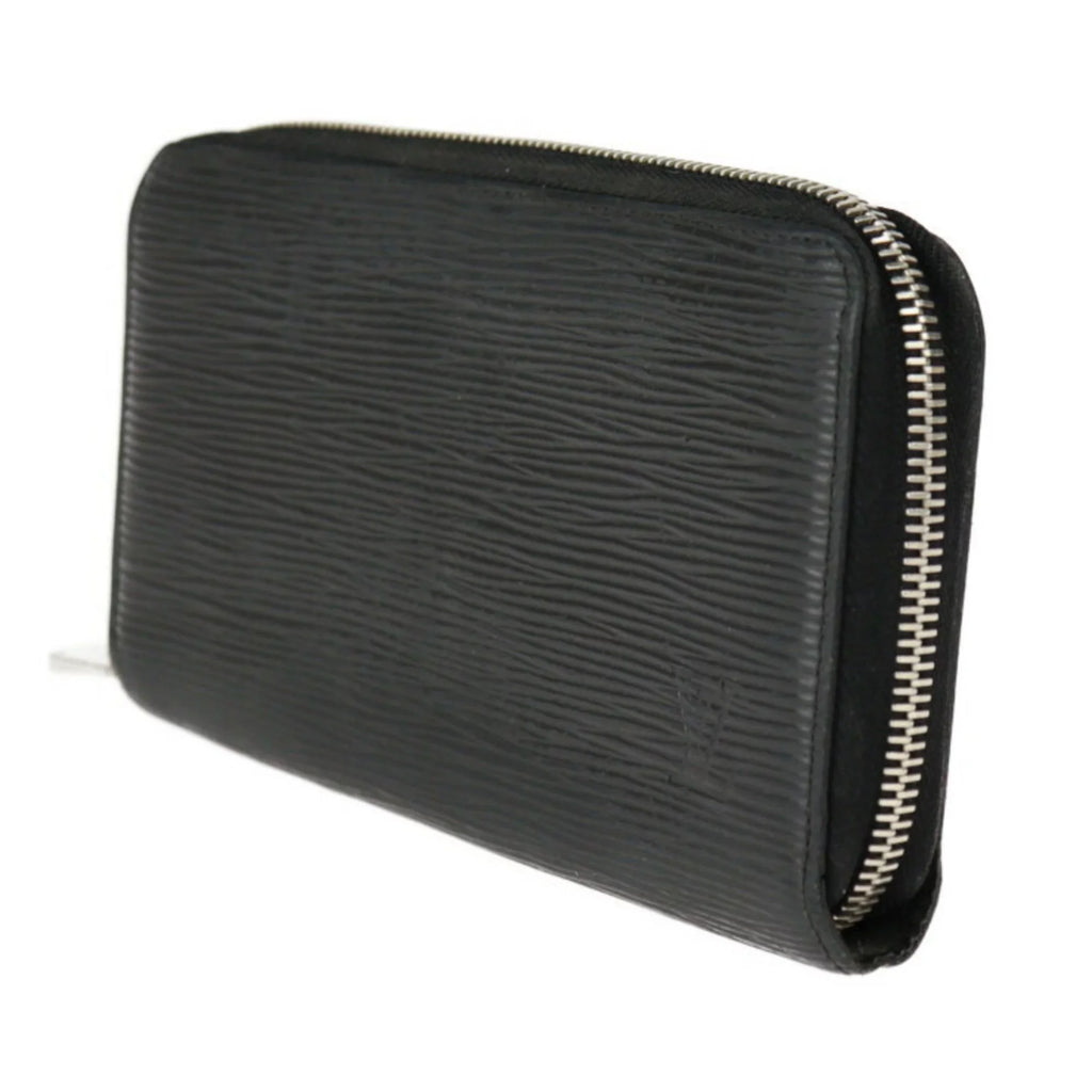 Pre-Owned LOUIS VUITTON Louis Vuitton Zippy Wallet Long M61857 Epi Leather Black Silver Hardware Round Zipper (Good)