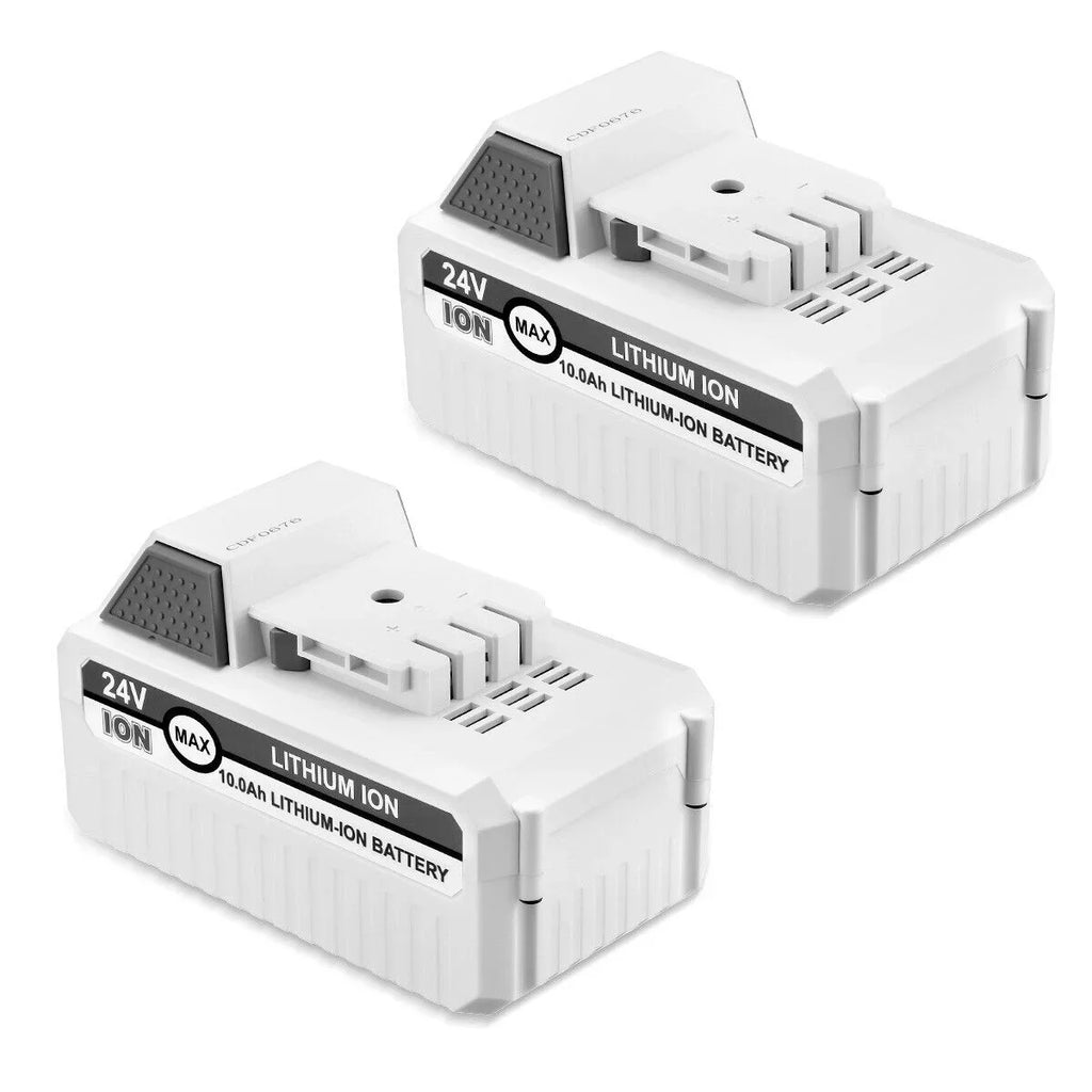 2Packs 10000mAh Li-ion Battery Fitting with Sun Joe and Snow Joe 24V Battery for 24VBAT-LTX 24VBAT-LTW 24VBAT-LTE 24VBAT-LT 24VBAT 24V-X2-SB18 iON+ System for All Joe iON+ 24V Cordless Snow Blower