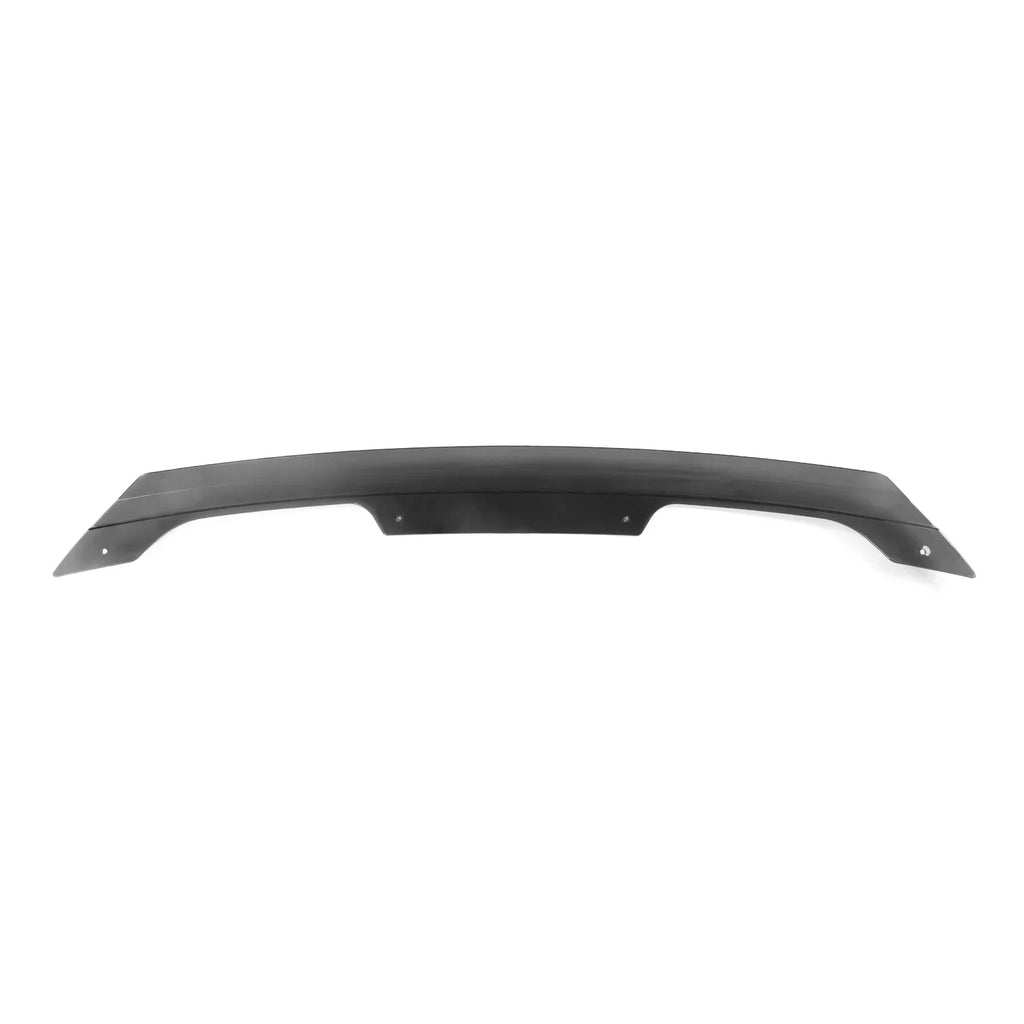 Ikon Motorsports Gurney Flap Fitting With 2015-2023 Ford Mustang Coupe & Convertible GT500 Style PC Smoke Rear Trunk Spoiler Gurney Flap Wicker Bill With Hardware Kit