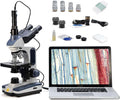 SWIFT Trinocular Compound Microscope SW350T, Magnification,Siedentopf Head,Research-Grade,Two-Layer Mechanical Stage,1.3mp Camera and Software Windows and Mac Matching