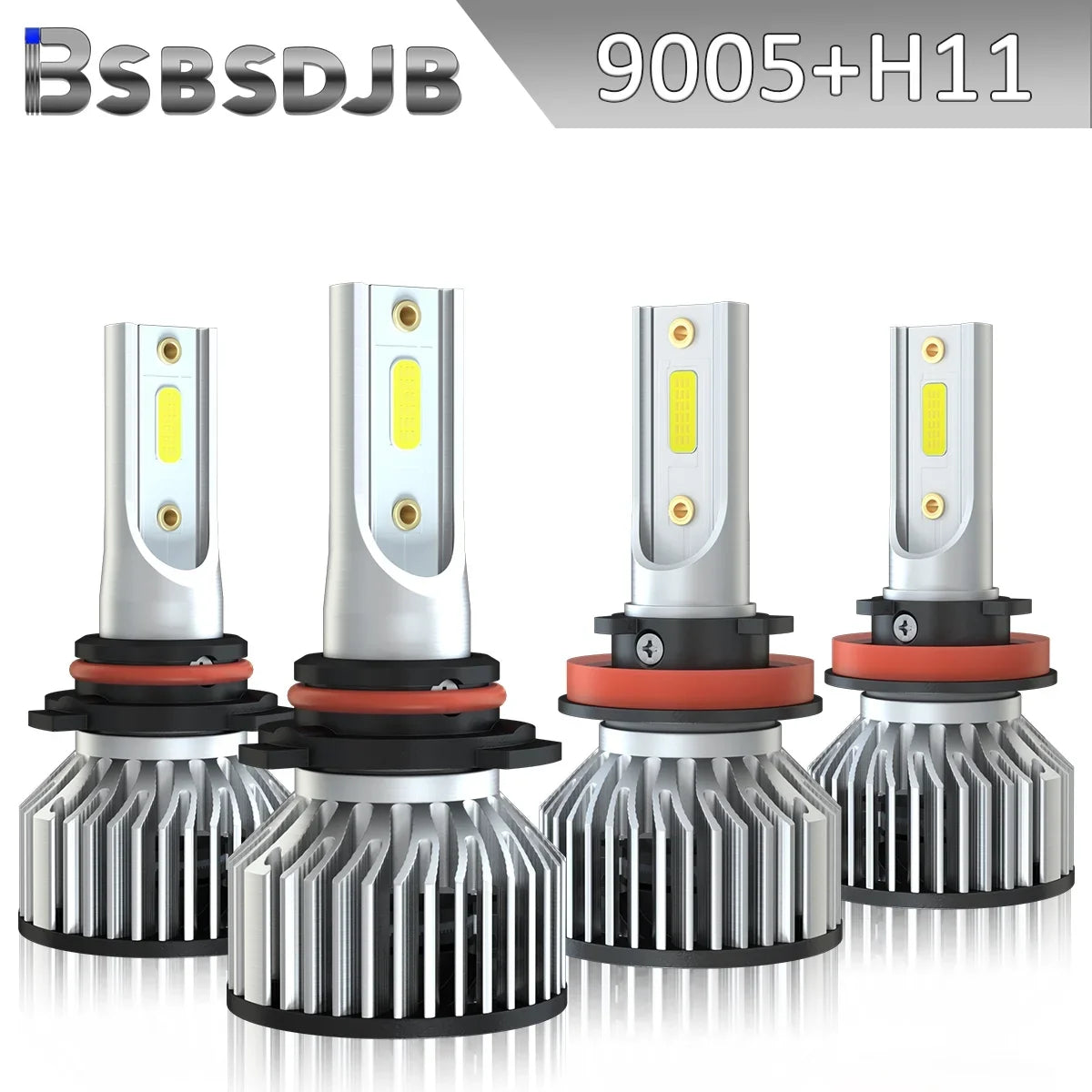 For Ram 1500 2019-2022 Front LED Headlight High Low Beam White Bulbs 9005+H11