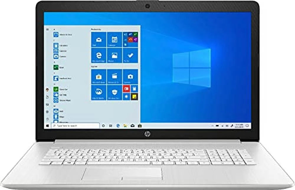 HP 2021 17.3" FHD IPS Laptop Computer 11th Intel Quad Core i5-1135G7, 16GB RAM 256GB SSD, Intel Iris Xe Graphics, USB-C Webcam WiFi HDMI Windows 10 S Silver+GOLDOXIS Card