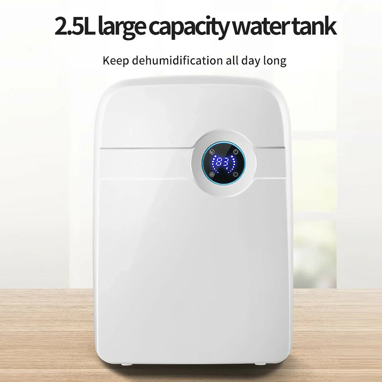 MIDUO Portable 2.5L Dehumidifier 42W Small Dehumidifier with Remote Control for Home