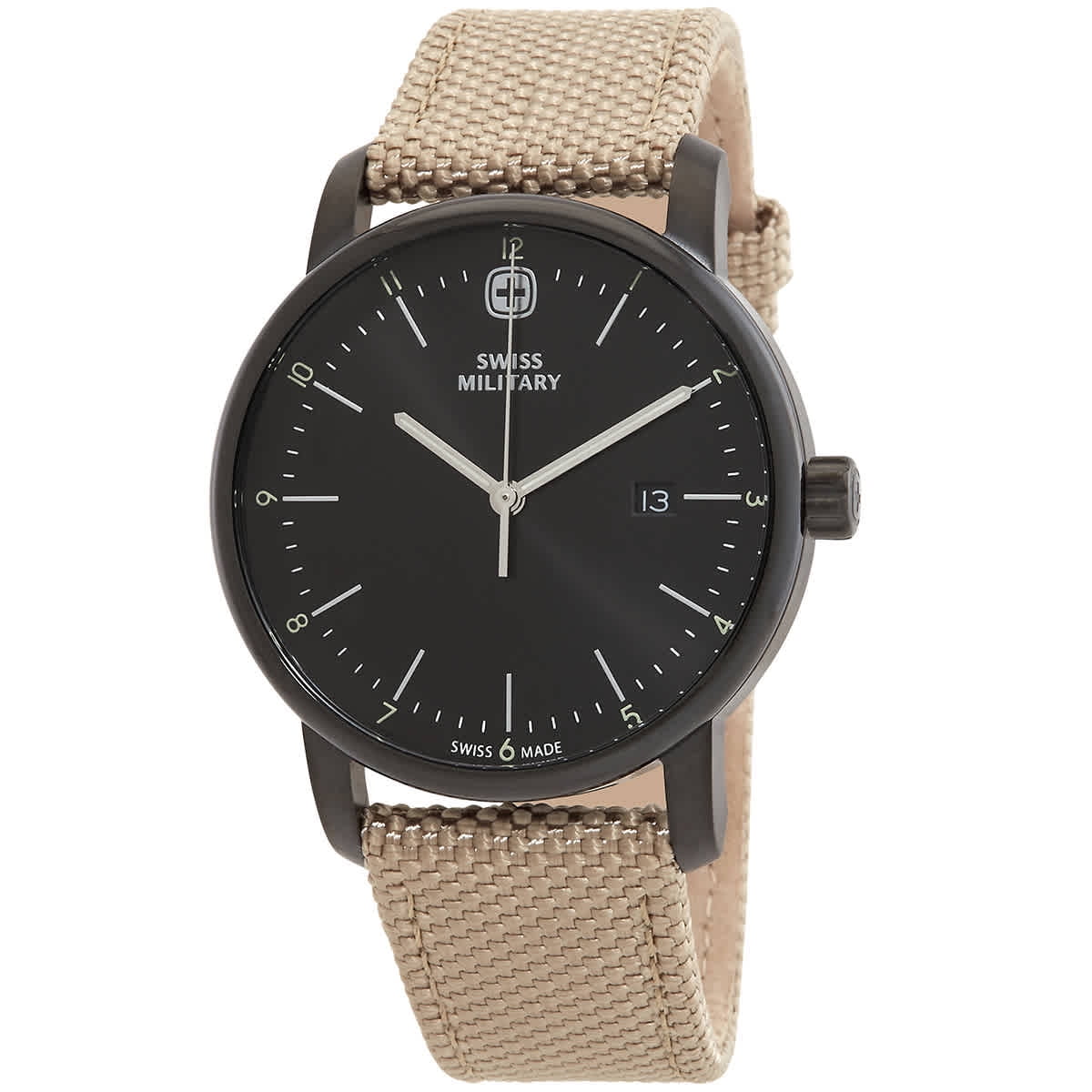 Swiss Military Urban Classic Quartz Black Dial Men's Watch 01.1741.338