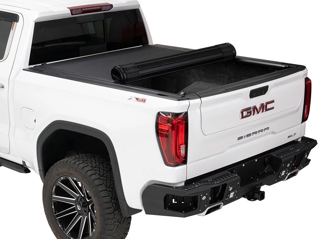 BAK by RealTruck Revolver X4s Hard Rolling Truck Bed Tonneau Wrap | 80131 | Matching with 2019 - 2023 Chevy/GMC Silverado/Sierra, works w/ MultiPro/Flex tailgate 6' 7" Bed (79.4")