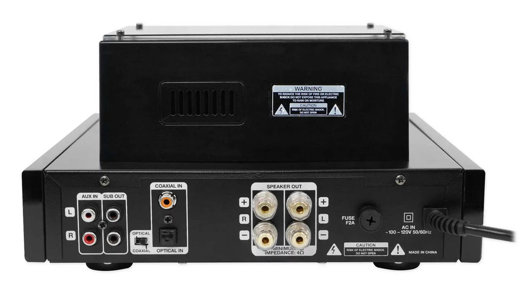 Rockville LED Tube Amp/Home Theater Receiver+(8) 6.5" White Ceiling Speakers