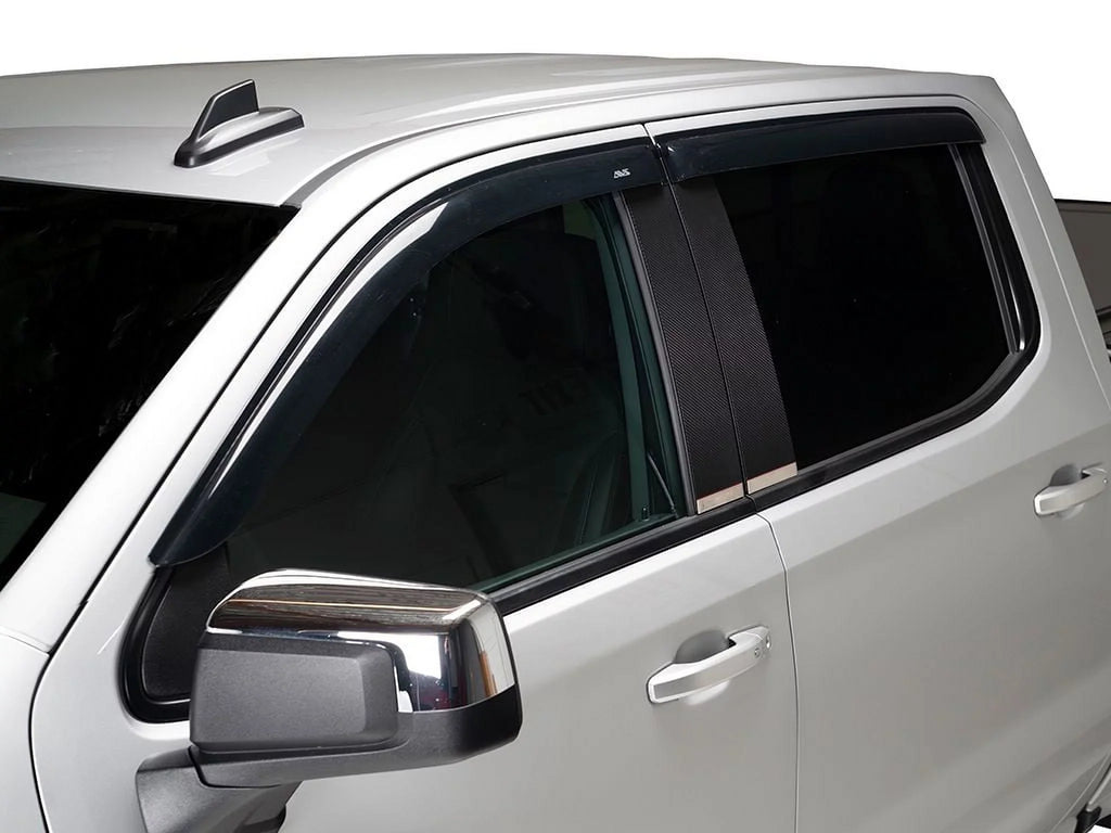Auto Ventshade (AVS) by RealTruck 94974 Ventvisor, 4-Piece Matching with Select: 2019 Ford F150 Supercrew, 2017-2022 Ford F250