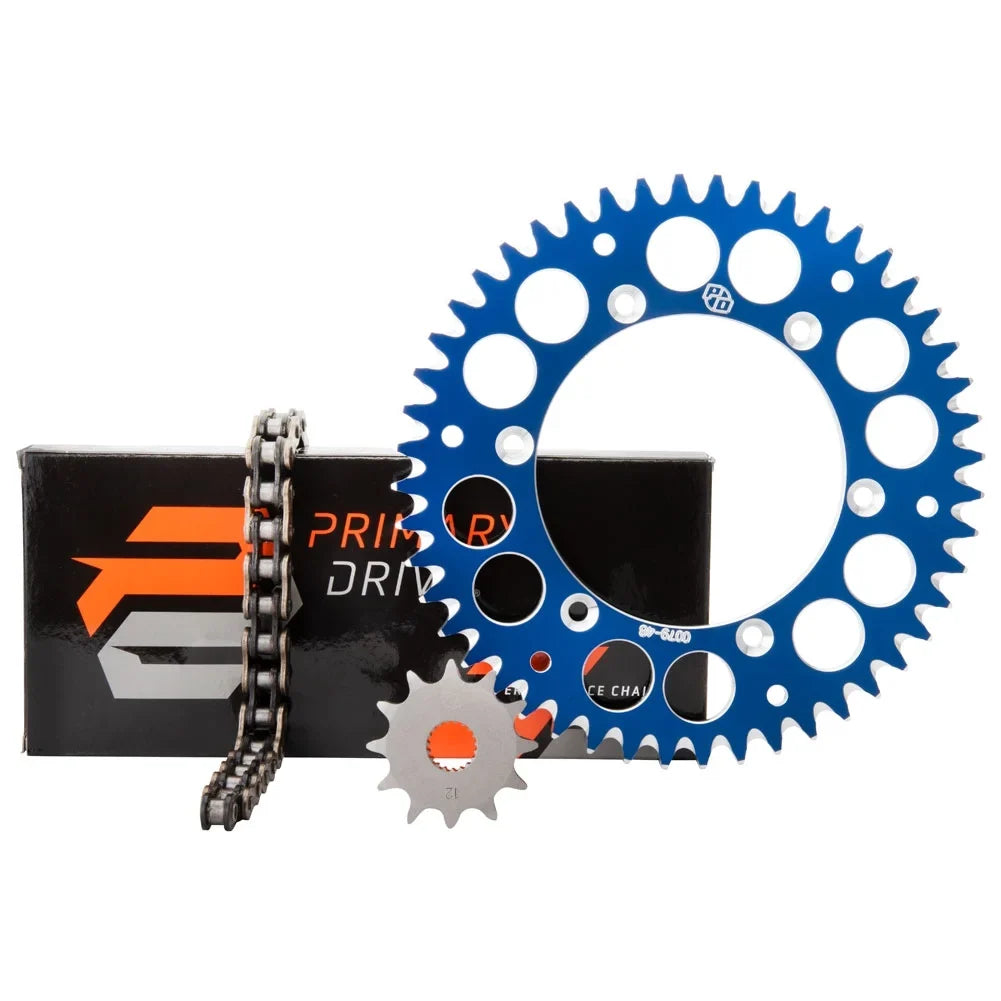 Primary Drive Alloy Kit & X-Ring Chain Blue Rear Sprocket For YAMAHA YZ250FX 2015-2022