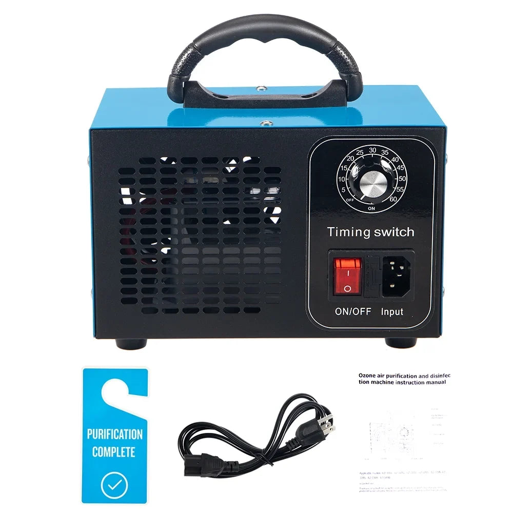 Kydely Room Ozone Machine Glossy Steel Finish 41dB - Eliminate Smoke, Dust & Pollutants with Powerful Ozone