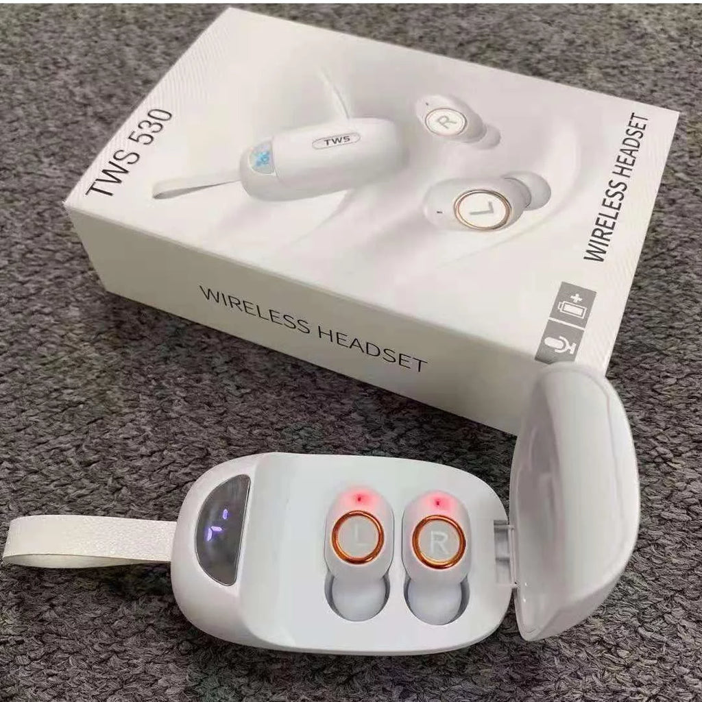 Wireless Earbuds For Samsung Galaxy S5 mini Duos , with Immersive Sound True 5.0 Bluetooth in-Ear Headphones with 2000mAh Charging Case Stereo Calls Touch Control IPX7 Sweatproof Deep Bass