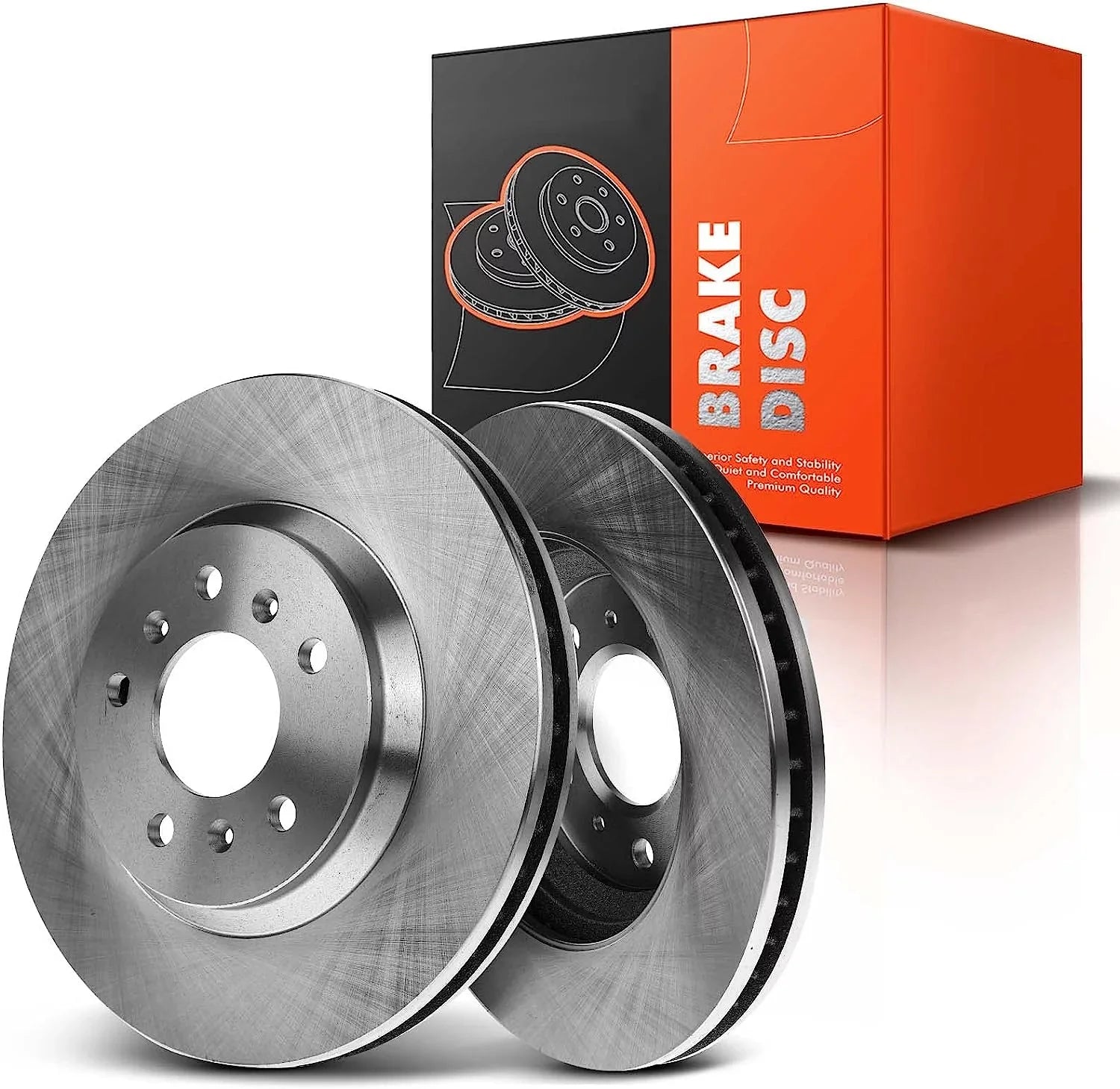 A-Premium Front Disc Brake Rotors Set Suitable with Chevrolet Impala 2006-2013 Impala Limited 2014-2016 Monte Carlo 2006-2007 Buick Lucerne