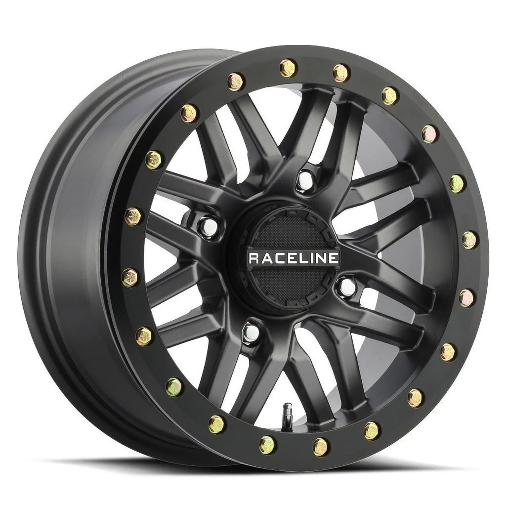 Raceline Ryno Bdlk 14" Gm Wheels 26" Reptile Tires Kawasaki Mule Pro FXT