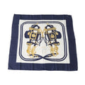 Pre-Owned HERMES BRIDES de GALA Carre90 Hermes Blue Scarf (Good)
