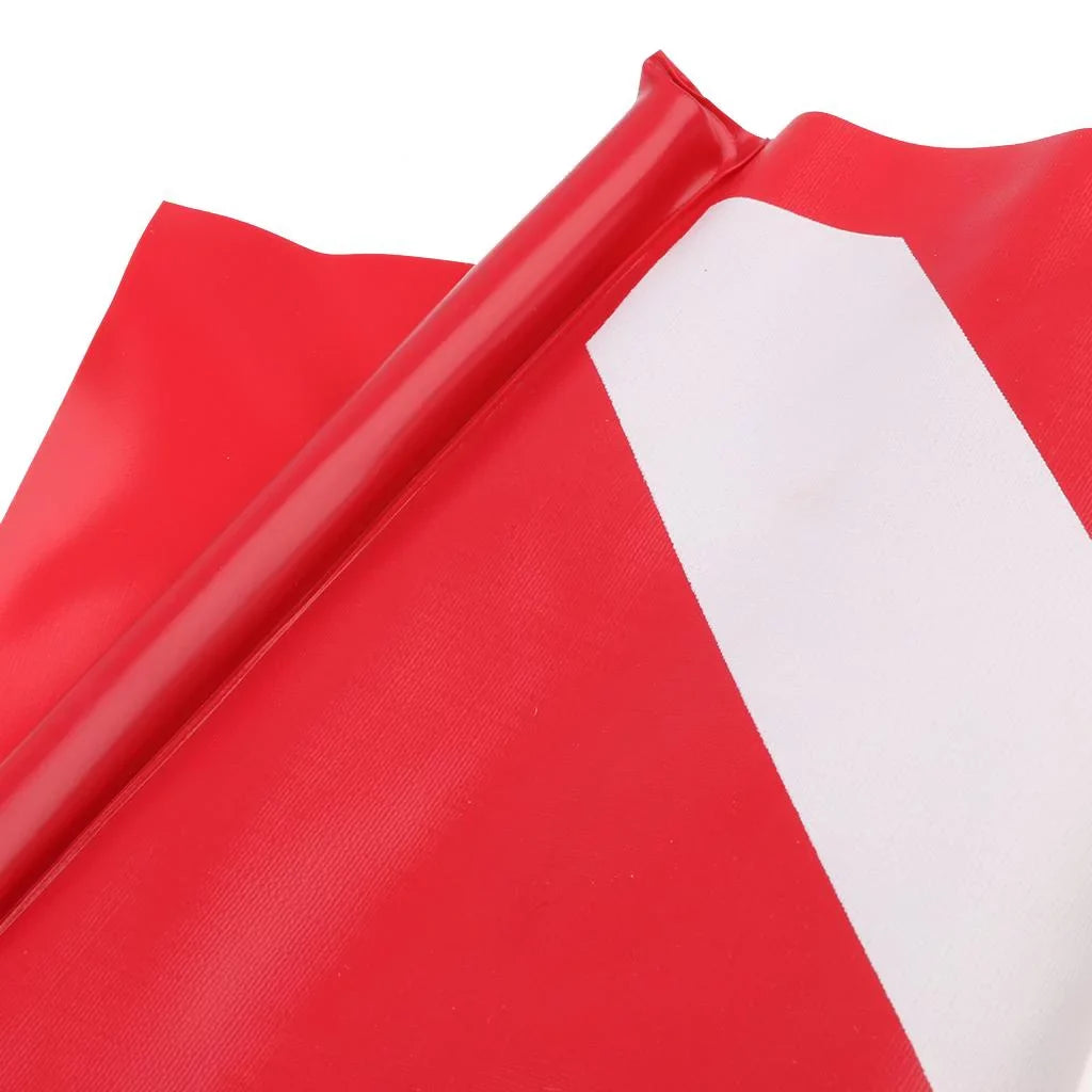 Inflatable Dive Buoy With Red Flag Snorkel Scuba Diving Surface Marker Safety Outdoor Accessory