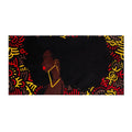 Pardon My Fro Harlem Black Large Plush Cotton Beach Towel for Women 30" x 60", 1 Piece