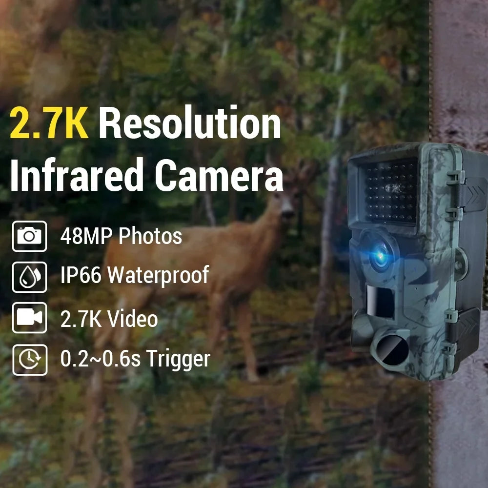 Walmeck Waterproof WiFi Camcorder with Night Vision and Invisible Infrared Light , Never Miss a Detail