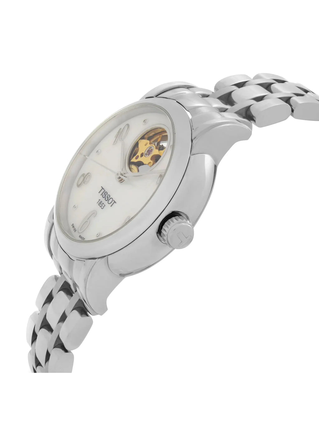 Pre-owned Tissot Lady Heart Automatic MOP Watch T050.207.11.116.00 (Like New)