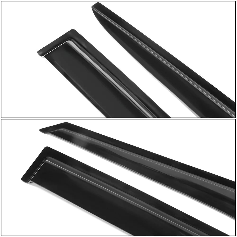 Ikon Motorsports Suitable with 2011-2018 Hyundai Veloster Window Vent Visor Deflector Rain Guard 4Pc Set Outside Mount 2011 2012 2013 2014 2015 2016 2017 2018