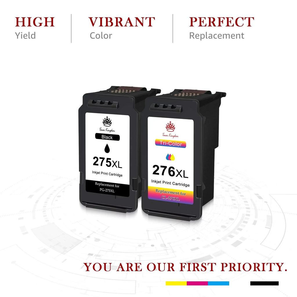 PG-275 XL Black Ink Cartridge Suitable for PIXMA TS3520 TS3522 TR4720 TR4722 Printers, Replacement 275XL High Yield Black Ink Cartridge for Printer