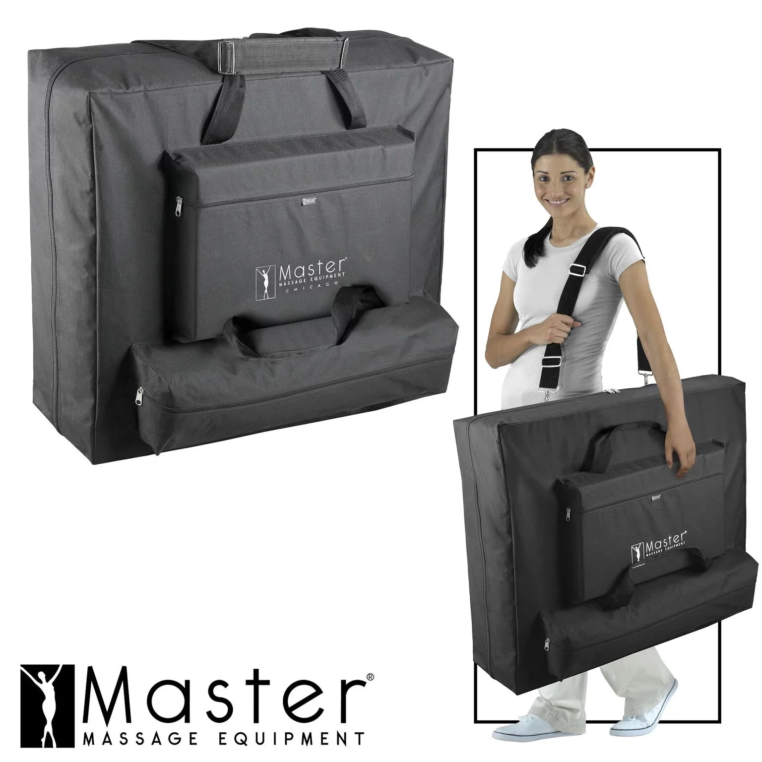 Master Massage 30" Del Ray Professional Portable Massage Table Package, Cream