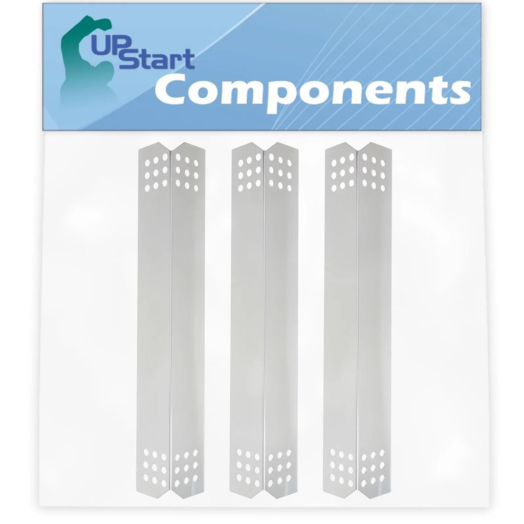 3-Pack BBQ Grill Heat Shield Plate Tent Replacement Parts for Jenn Air 730-0709 - Fitting Barbeque Stainless Steel Flame Tamer, Guard, Deflector, Flavorizer Bar, Vaporizer Bar, Burner Protection 16 1/8"