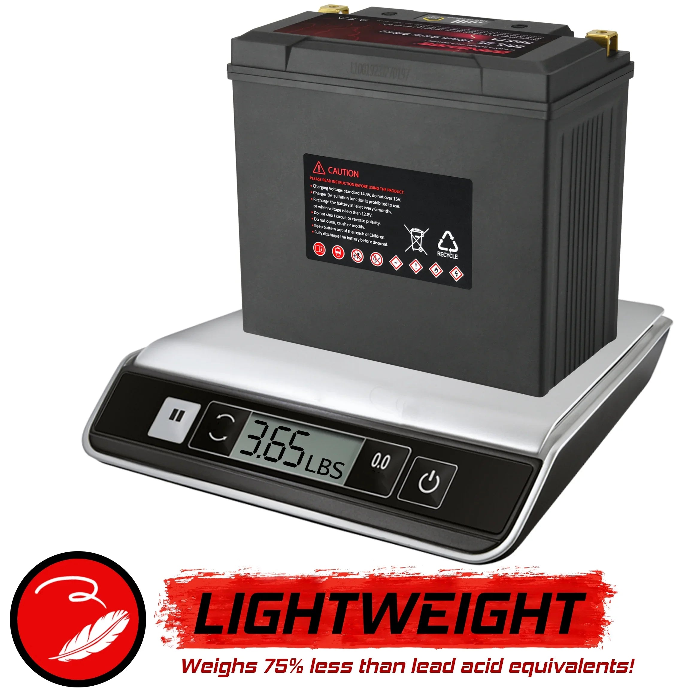 Banshee YTX20L-BS LiFePO4 Motorsports Battery Fitting with Sea-Doo Wake Pro 215 2016 to 2016
