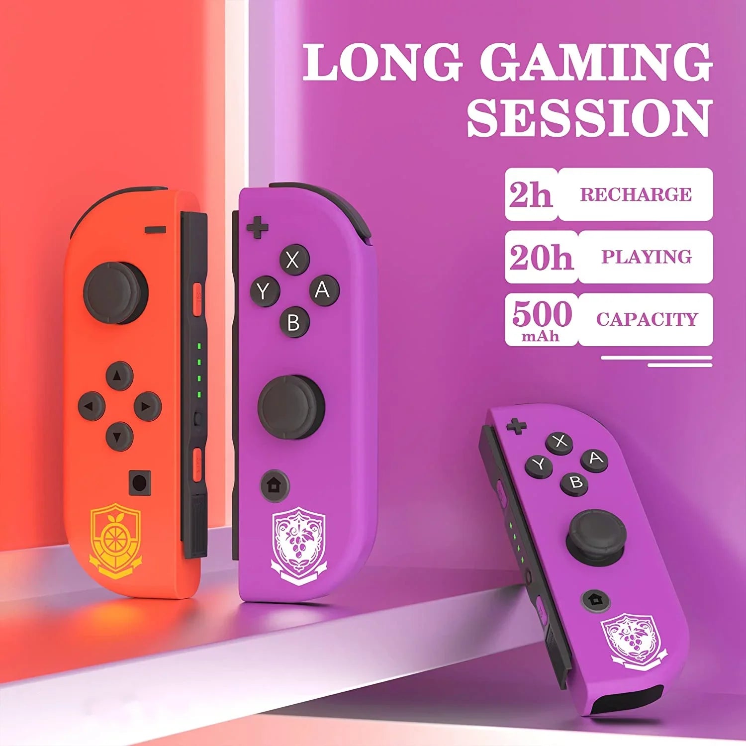 Switch Matching with Nintendo Switch Controller,Support Dual Vibration/Wake-up/Motion Control Scarlet - Violet