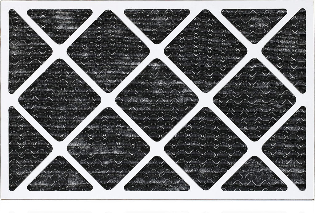 Filterbuy 16x30x1 MERV 8 Odor Eliminator Pleated HVAC AC Furnace Air Filters with Activated Carbon (5-Pack)