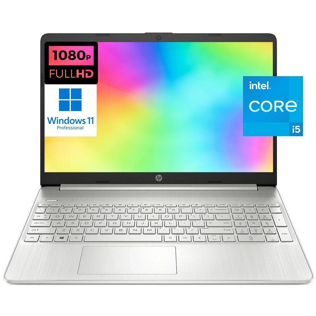 HP 15 15.6" FHD [Windows 11 Pro] Business Laptop Computer, Intel 4-core i5-1135G7 (Beats i7-1065G7), 16GB RAM, 256GB PCIe SSD, Iris Xe Graphic, Numeric Keypad, Wi-Fi 6, BT 4.2, w/Accessories