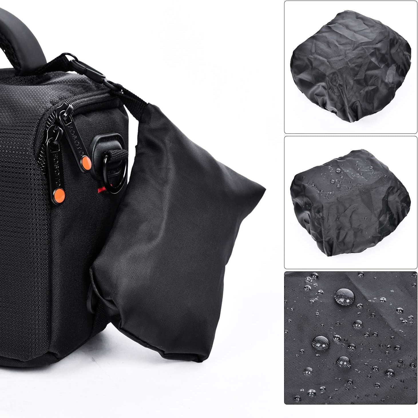 Waterproof Anti-shock Camera Case Bag Fitting for Canon Powershot SX540 SX530 SX60 SX420 HS M5,Nikon Coolpix L340 B500 B700 L330 L840 P610,Panasonic LUMIX,Sony a6000 Digital Camera