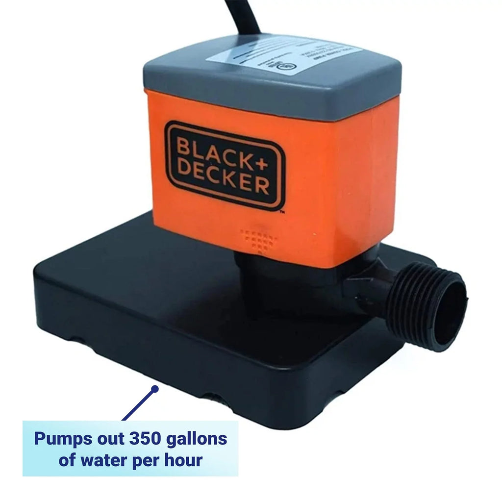 Black+Decker 350 GPH Submersible Pool Coating Pump
