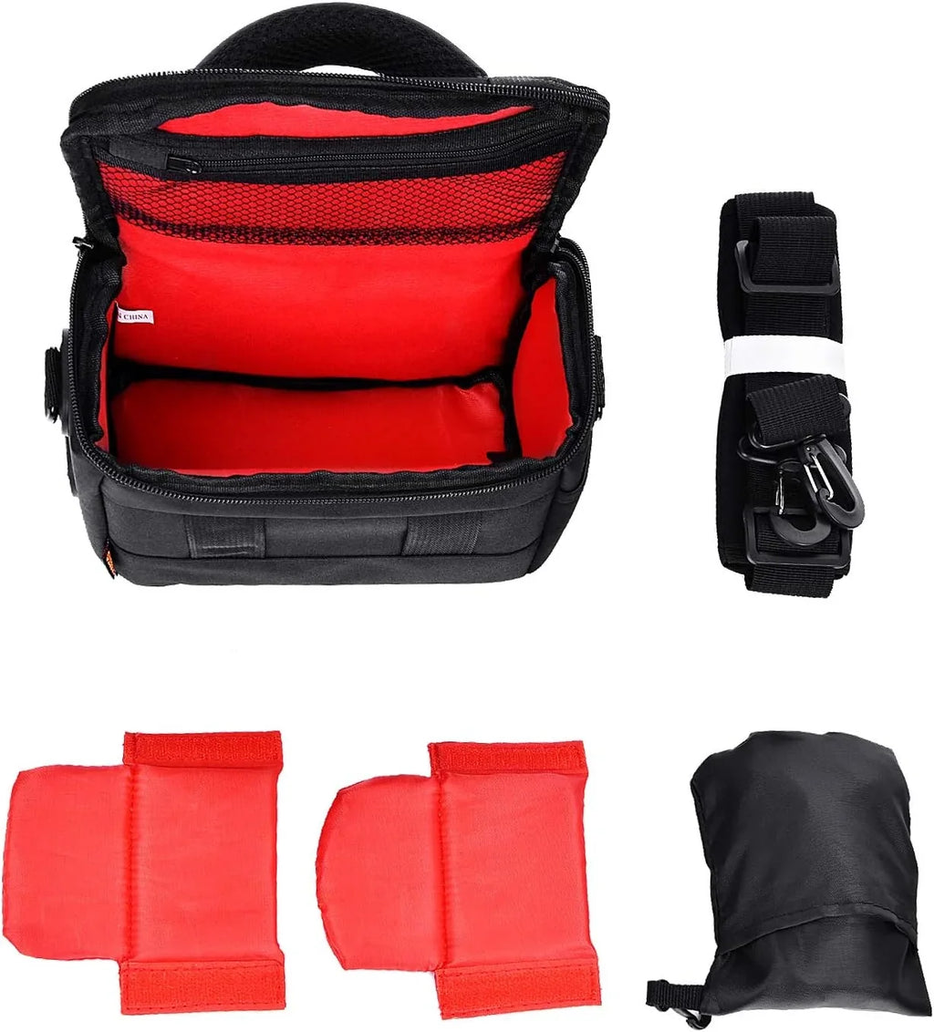 Waterproof Anti-shock Camera Case Bag Fitting for Canon Powershot SX540 SX530 SX60 SX420 HS M5,Nikon Coolpix L340 B500 B700 L330 L840 P610,Panasonic LUMIX,Sony a6000 Digital Camera