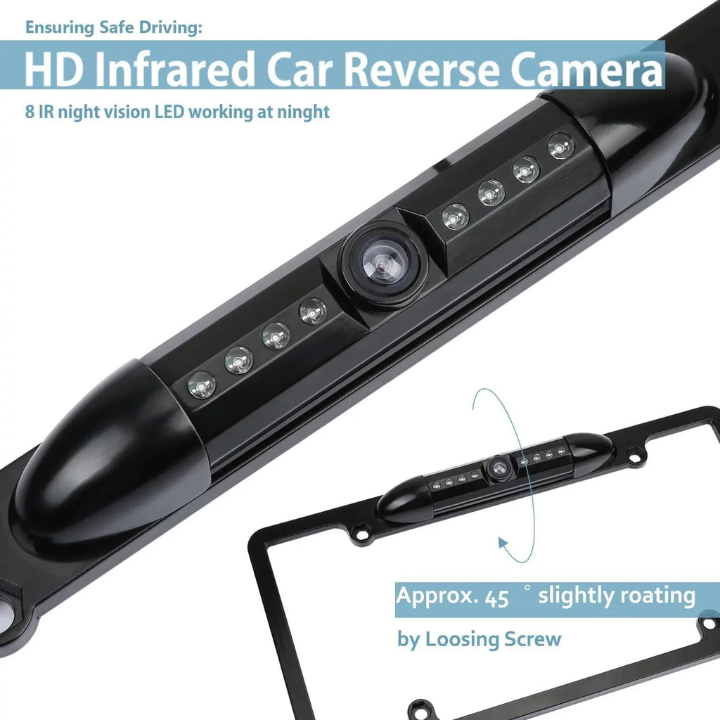 CAM108 Backup Camera License Plate HD Night Vision Rear View 170° Angle Waterproof Suitable with Pioneer Car Radio DMH-100BT DMH-WT8600NEX DMH-160BT DMH1770NEX AVH-120BT AVH-210EX AVH-2550NEX